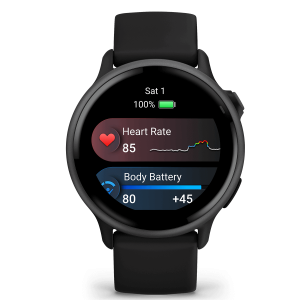 GARMIN Vívoactive 6 42mm Slate With Black Smartwatch Black