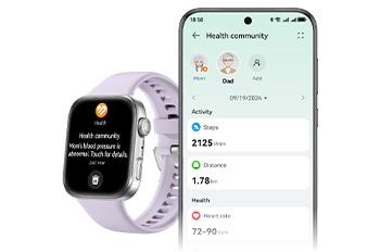 HUAWEI Watch Fit 4 Silver Woven Smartwatch