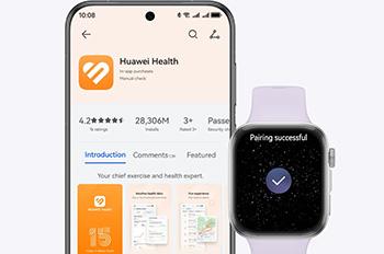 HUAWEI Watch Fit 4 Silver Woven Smartwatch ios