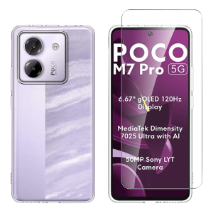 Διάφανη Θήκη + Γυαλί Προστασίας Οθόνης COSY για POCO M7 Pro 5G