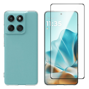 Διάφανη Θήκη + Γυαλί Προστασίας Οθόνης COSY για MOTOROLA edge 60 Fusion 5G