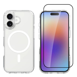 Διάφανη Θήκη COSY Acrylic MagSafe + Γυαλί Προστασίας Οθόνης με Πλαίσιο για iPhone 17