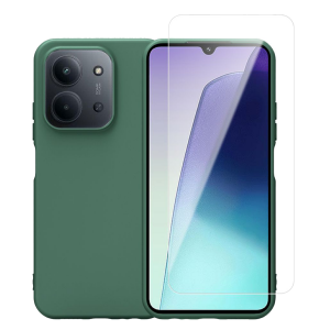 Θήκη Σιλικόνης + Γυαλί Προστασίας Οθόνης COSY για XIAOMI Redmi 15C 4G/ 5G