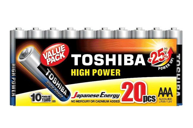 αλκαλικές μπαταρίες TOSHIBA