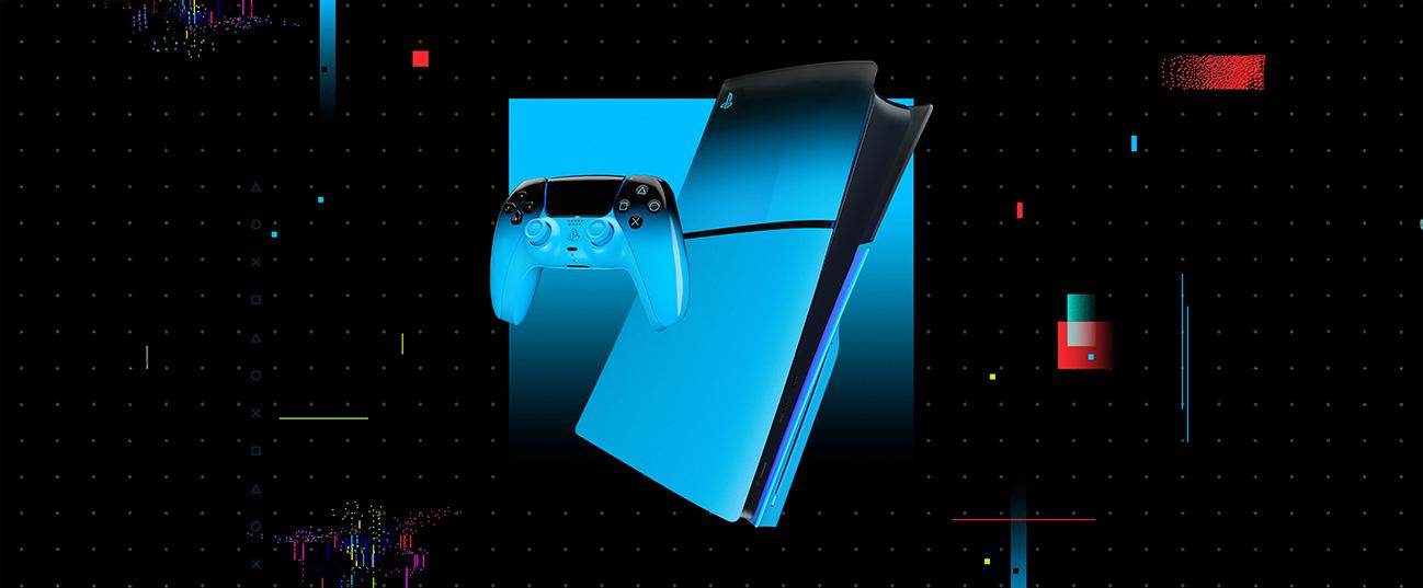 Κάλυμμα Κονσόλας PS5 Slim Hyperpop Collection Rhythm Blue