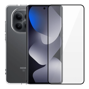 Διάφανη Θήκη + Γυαλί Προστασίας Οθόνης με Πλαίσιο COSY για XIAOMI Redmi Note 15 5G