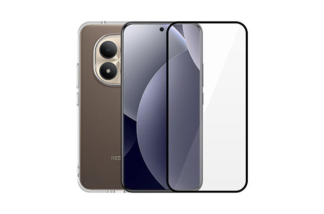 Transparent Case + Screen Protector with Frame COSY for XIAOMI Redmi Note 15 Pro+ 5G