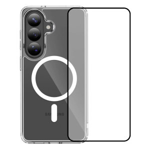 Διάφανη Θήκη Magnetic + Γυαλί Προστασίας Οθόνης με Πλαίσιο COSY για SAMSUNG Galaxy S26+