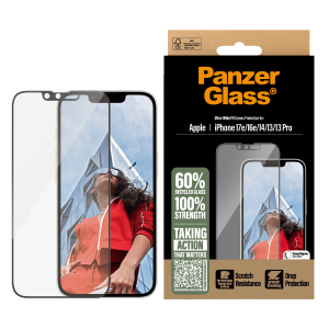 Γυαλί Προστασίας Οθόνης PANZERGLASS Ultra - Wide Fit για iPhone 17e/ 16e/ 14/ 13/ 13 Pro