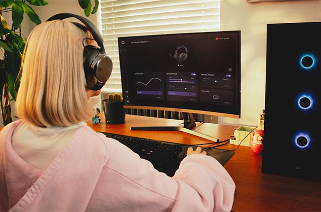 Ενσύρματο Gaming Headset JBL Quantum 250 έλεγχος