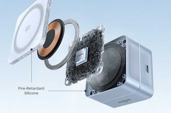 Ασύρματος Φορτιστής UGREEN MagFlow 2 σε 1 Qi2 25W